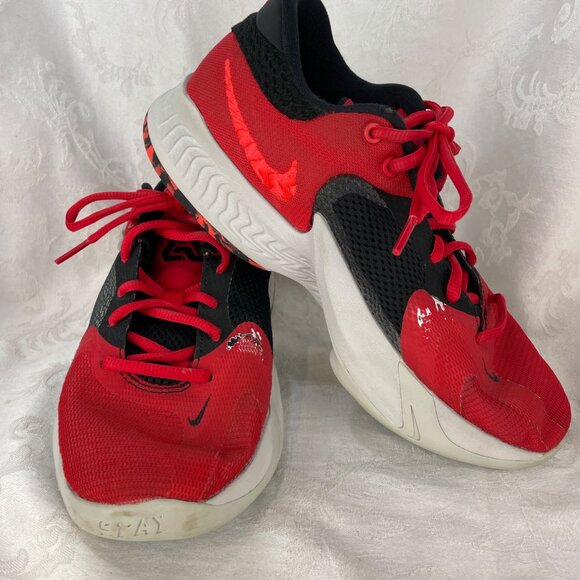 Nike Zoom Freak 4 University Red Black Basketball 7 Y - Picture 2 of 7